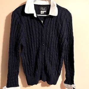 Styling knit pattern nice color contrast sweaters